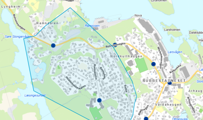 Rubbestadneset – friskmeldt område