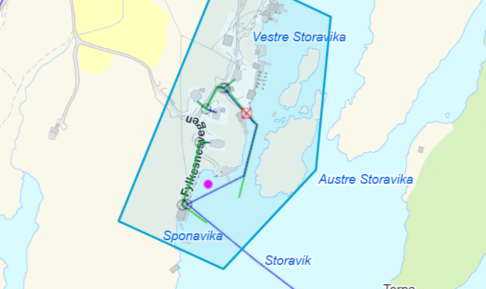 Stenging i Sponavikjo den 16. september 2026